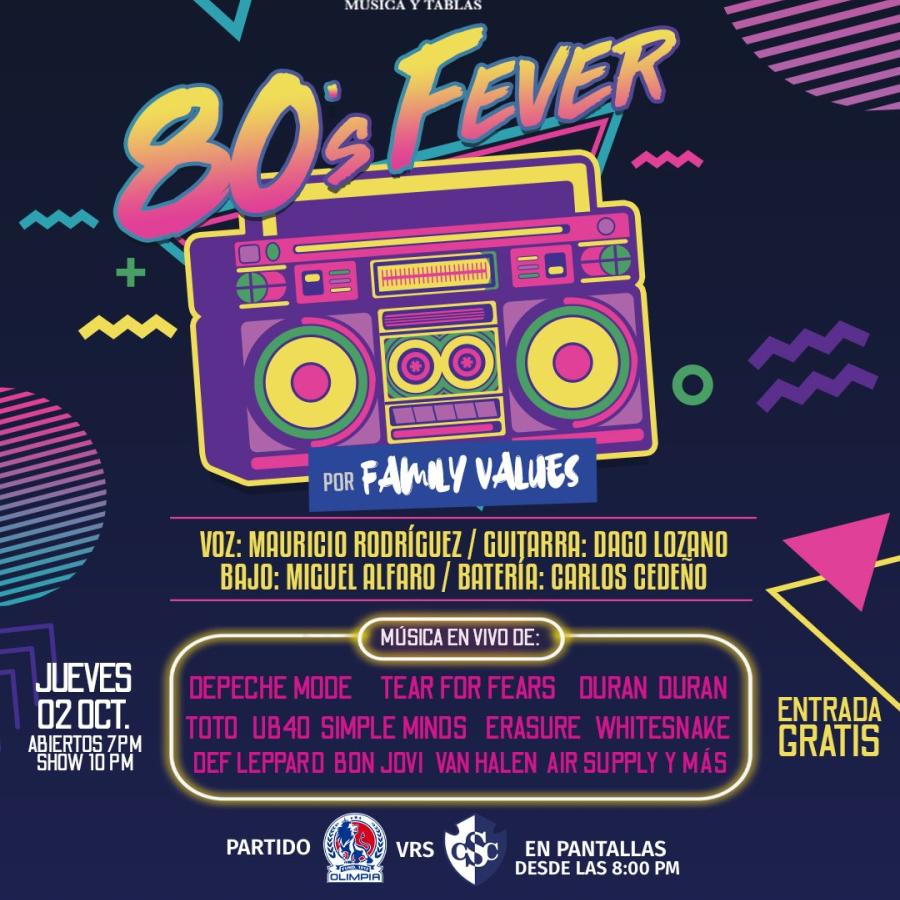 80's Fever: Un show que revive la mágica década