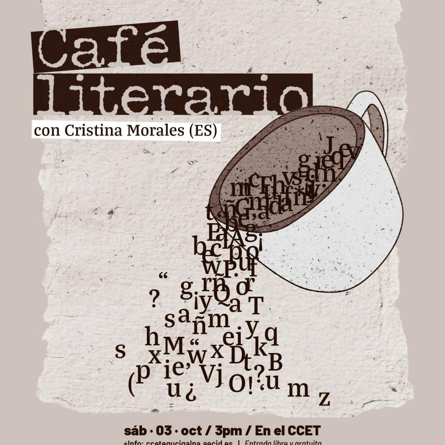 Café Literario: Cristina Morales llega a Lecturas al Centro