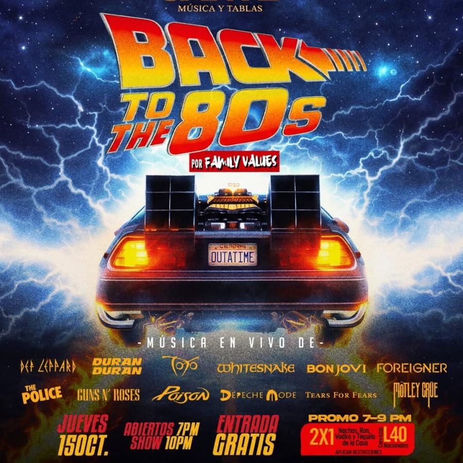 Back to the 80's: un viaje en el tiempo donde el synth-pop, el new wave y el hard rock