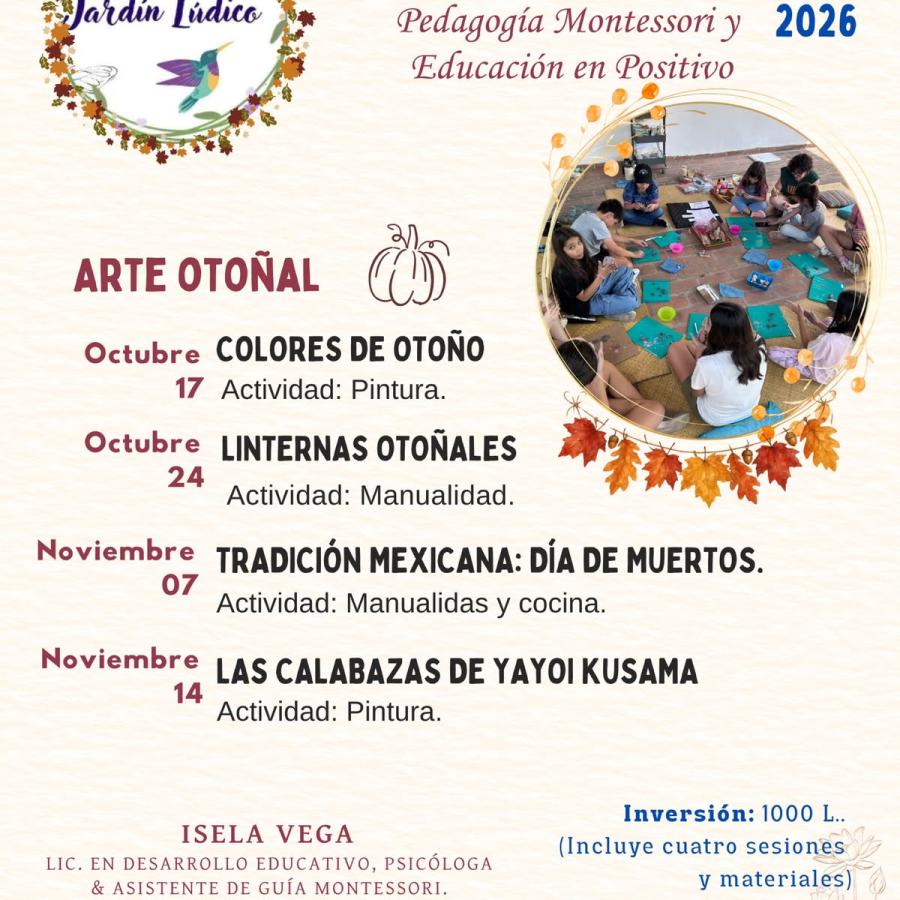 Arte Otoñal: Actividad Lúdica para niñ@s de 6 a 14 años