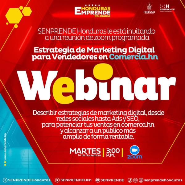 Webinar: Estrategia de Marketing Digital para Vendedores en Comercia.hn