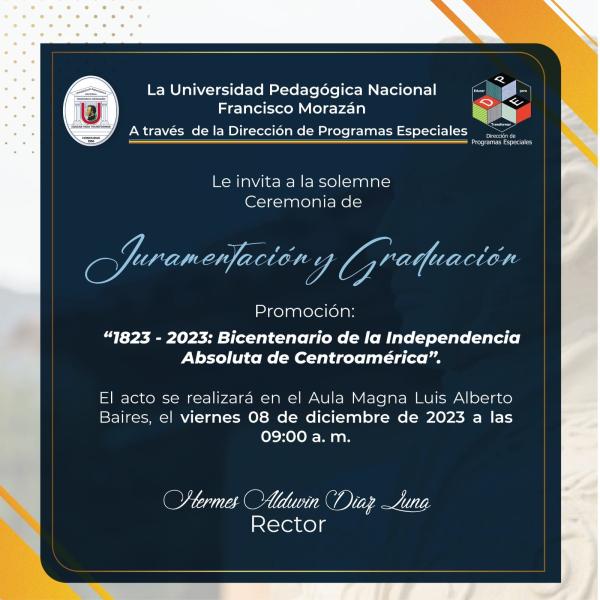 UNPFM: Actos de juramentación y graduación 2023