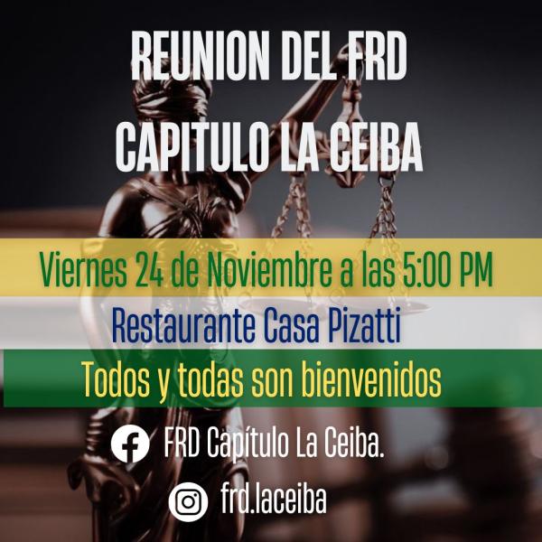Reunión FRD Capítulo La Ceiba 
