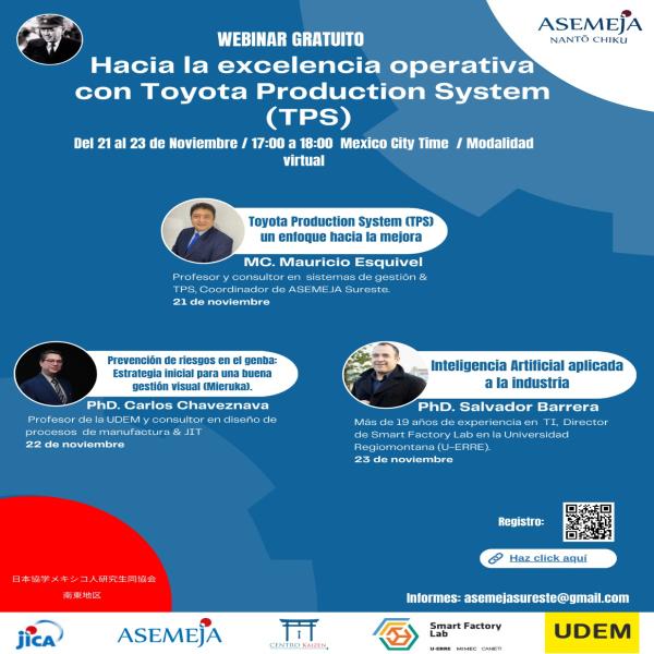 Webinar Gratuito: Hacia la excelencia operativa con Toyota Production System (TPS) 