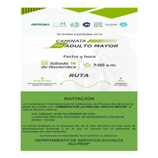 Caminata del Adulto Mayor 