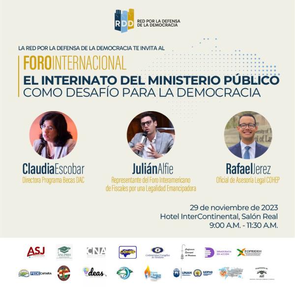 Foro Internacional: El interinato del Ministerio Público como desafío para la democracia 