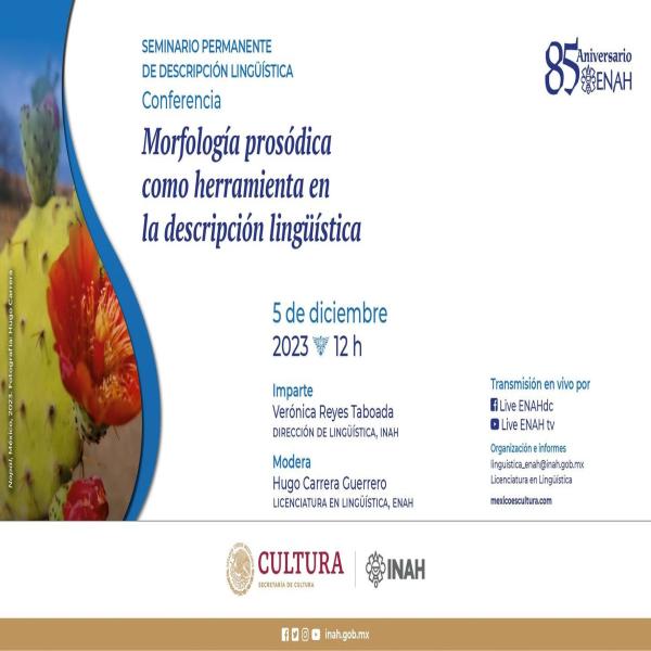 Conferencia: Morfología prosódica como herramienta en la descripción lingüística
