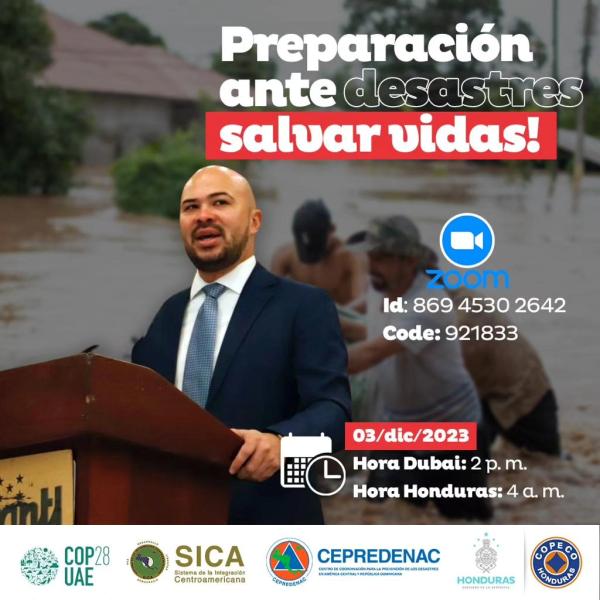 Convocatoria Prensa: participación de COPECO en el COP28 
