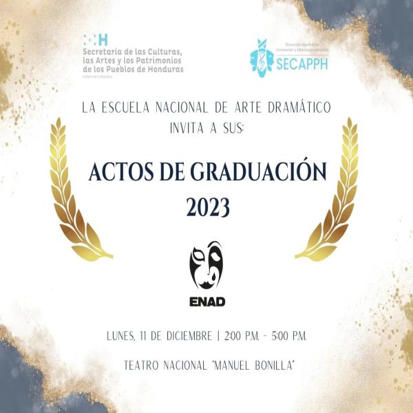 Ceremonia de graduación; Escuela de Arte Dramático 