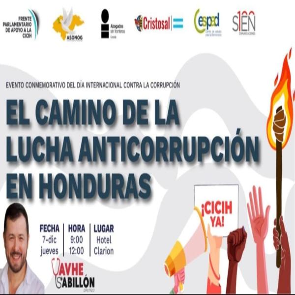 Convocatoria Prensa: Evento conmemorativo del Día Internacional contra la Corrupción “El camino de la lucha anticorrupción en Honduras 