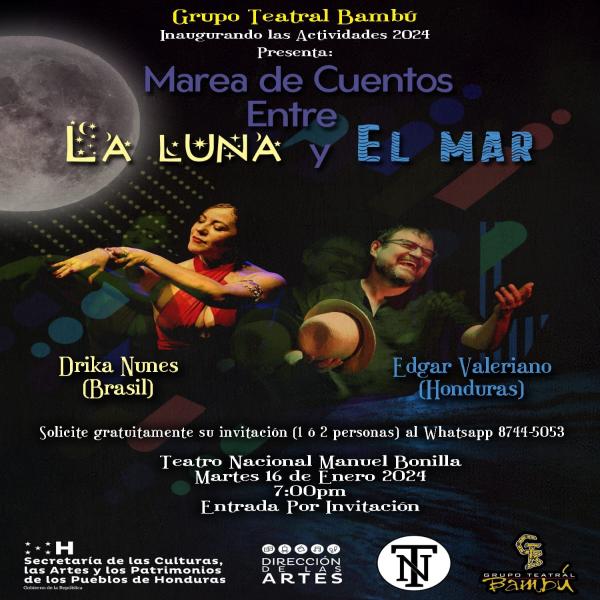 Grupo Teatral Bambú presenta: Marea de Cuentos entre La Luna y El Mar 