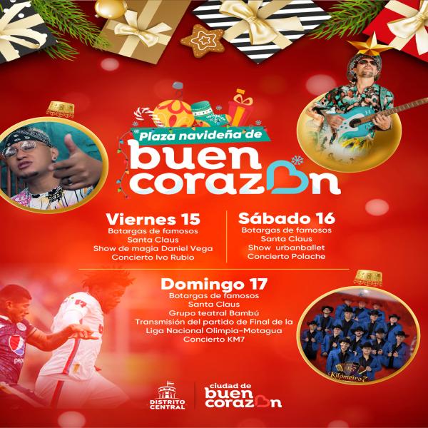 Fin de semana la Plaza Navideña de Buen Corazón