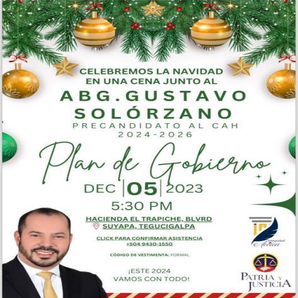 Invitación a la prensa: Plan de Gobierno de Gustavo Solórzano 