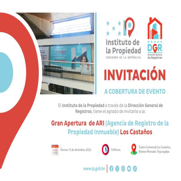 Cobertura de Prensa: Apertura de la Agencia de Registro de la Propiedad Inmueble (ARI) en Los Castaños