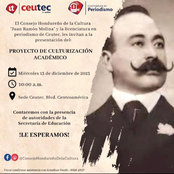 Conferencia de prensa: Presentación de actividades culturales y proyecto de culturización académico