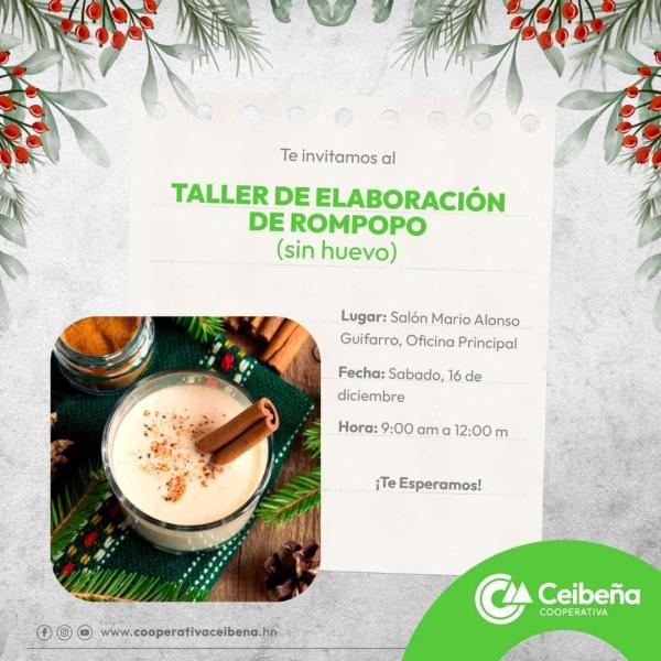 Taller de elaboración de Rompopo (sin huevo)