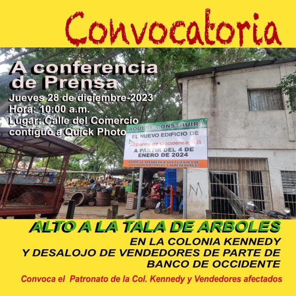 Conferencia de Prensa: Alto a la tala de árboles en la Kennedy 