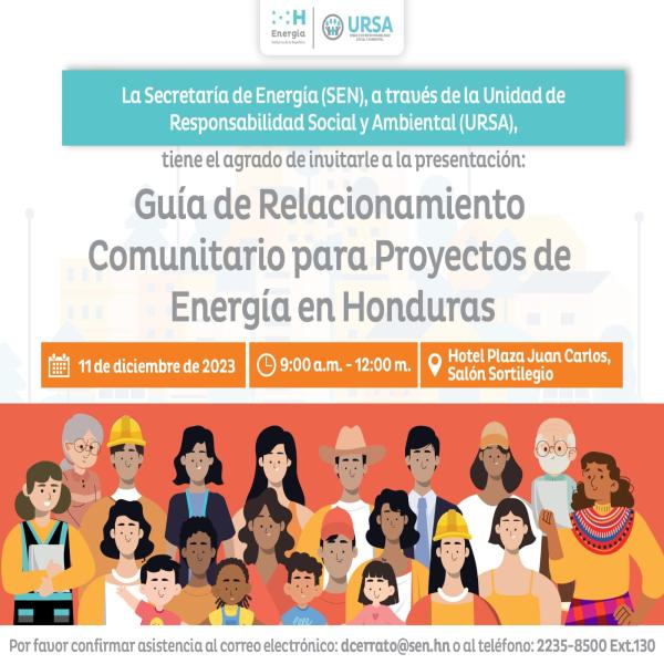 SEN: Presentación de la “Guía de Relacionamiento Comunitario para Proyectos de Energía en Honduras (GRCPEH)”