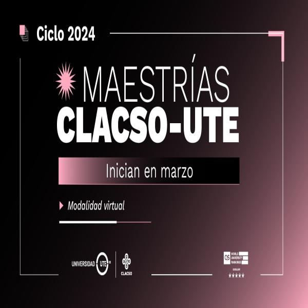 Maestrías CLACSO-UTE | Modalidad virtual 