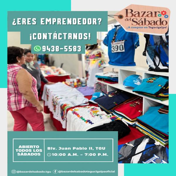 ¿Eres emprendedor? Llegó tu oportunidad de participar en el Bazar del Sábado