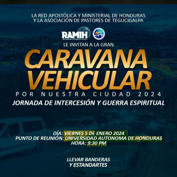 Gran Caravana Vehicular por nuestra ciudad en TGU 