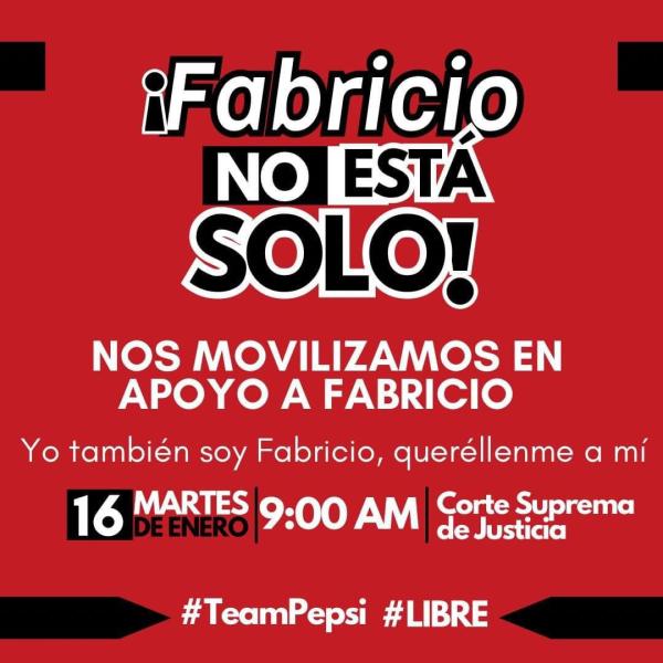Movilización de apoyo al diputado Fabricio Sandoval en la CSJ – TGU 