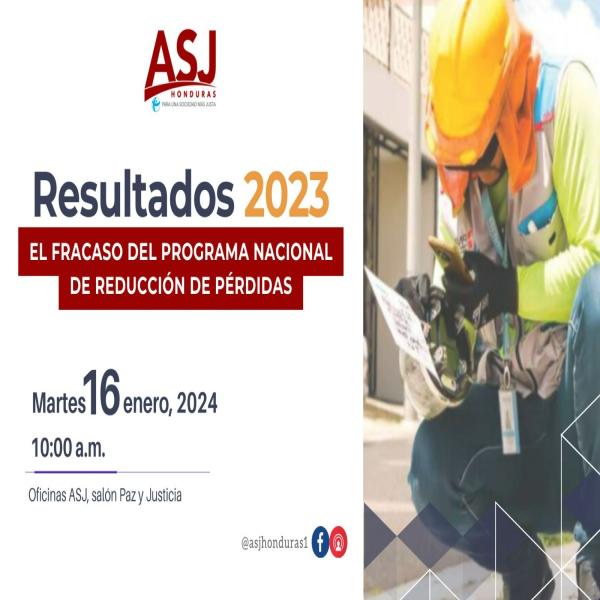 Conferencia de prensa: Fracaso del programa nacional de reducción de pérdidas