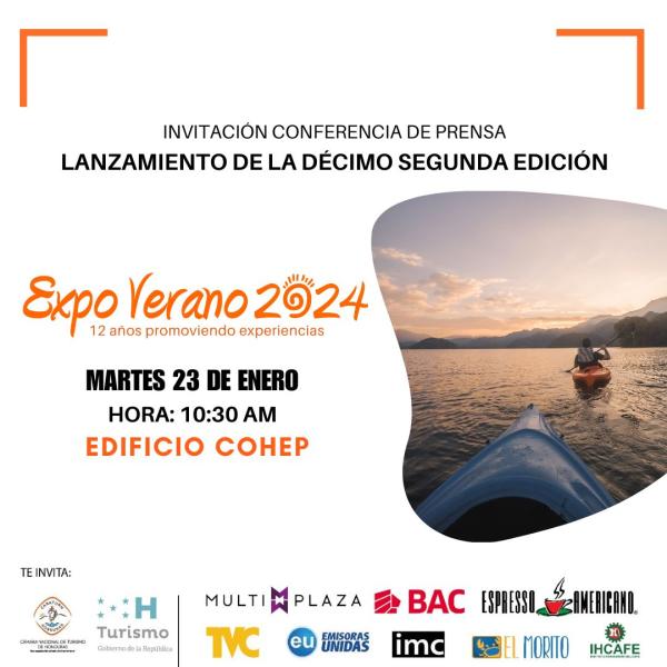 Conferencia de Prensa: Lanzamiento de a Décima Segunda Edición   de “Expo Verano 2024” 