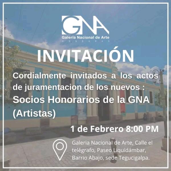 Convocatoria de Prensa: Actos de juramentación de los nuevos socios de la GNA (Artistas) 
