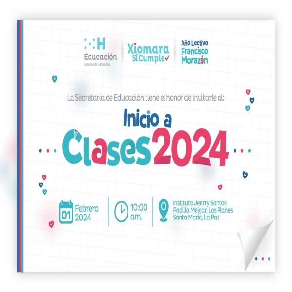 Convocatoria de Prensa: Inicio de clases 2024 