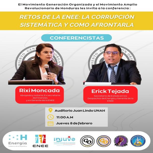 Conferencia: Retos de la ENEE: La corrupción sistemática y como afrontarla 