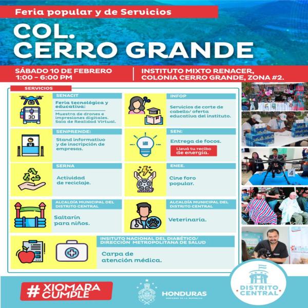 Feria Popular y de Servicios en la Colonia Cerro Grande 