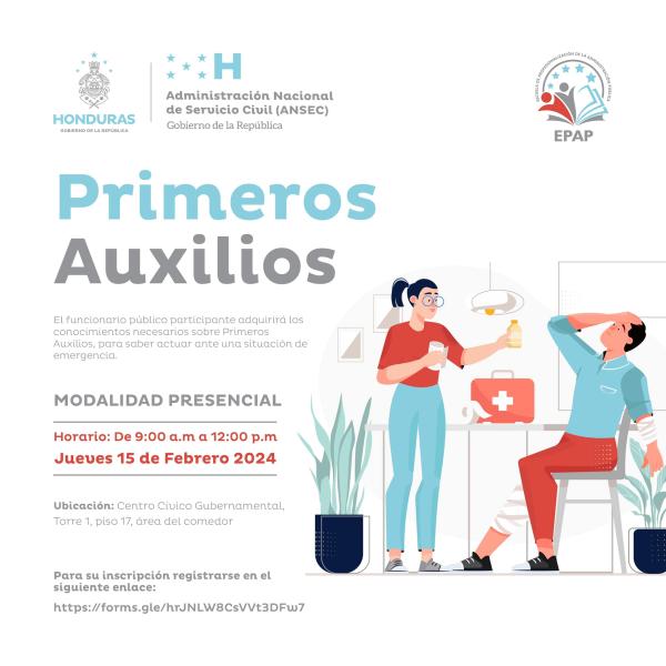¡Inscríbete Ahora! Capacitación en primeros auxilios