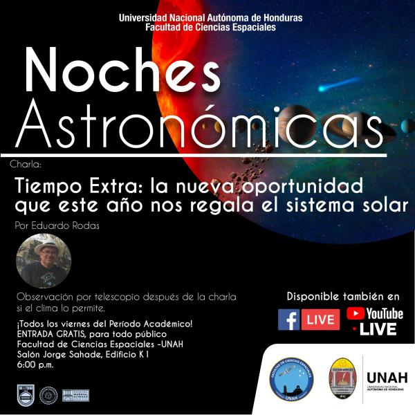 Noches Astronómicas: Tiempo Extra: la nueva oportunidad que este año nos regala el sistema solar