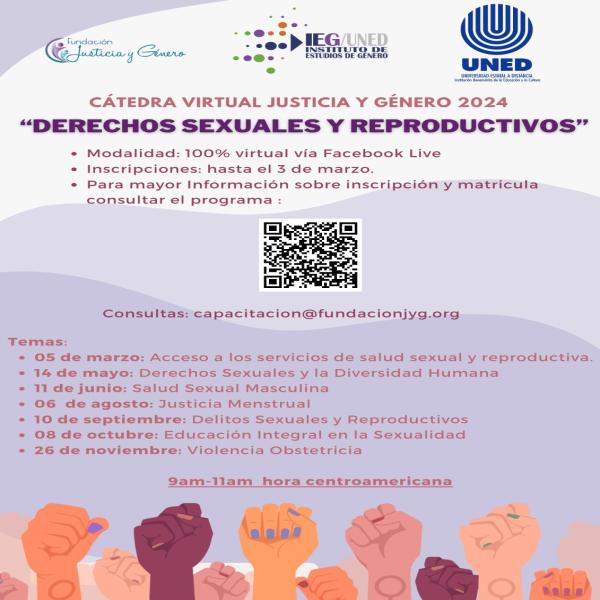Cátedra Virtual Justicia y Género 2024: "Derechos sexuales y reproductivos"