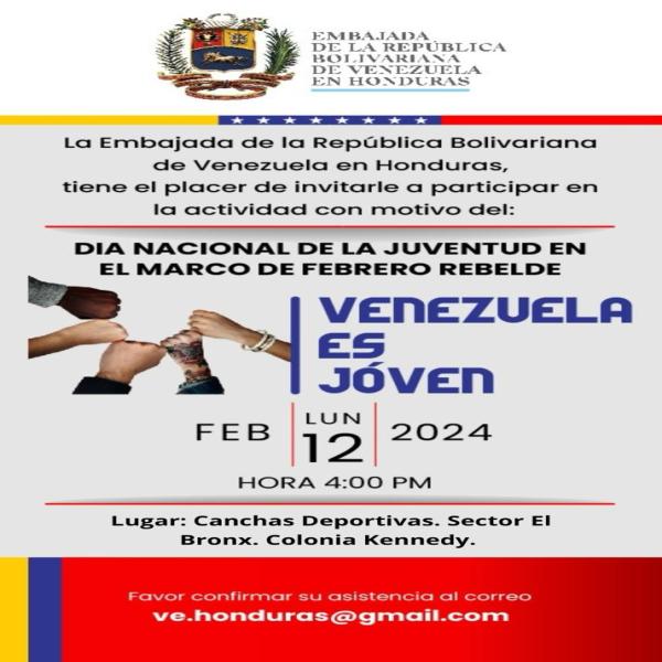 Actividad: Día Nacional de la Juventud venezolana: Venezuela es joven 