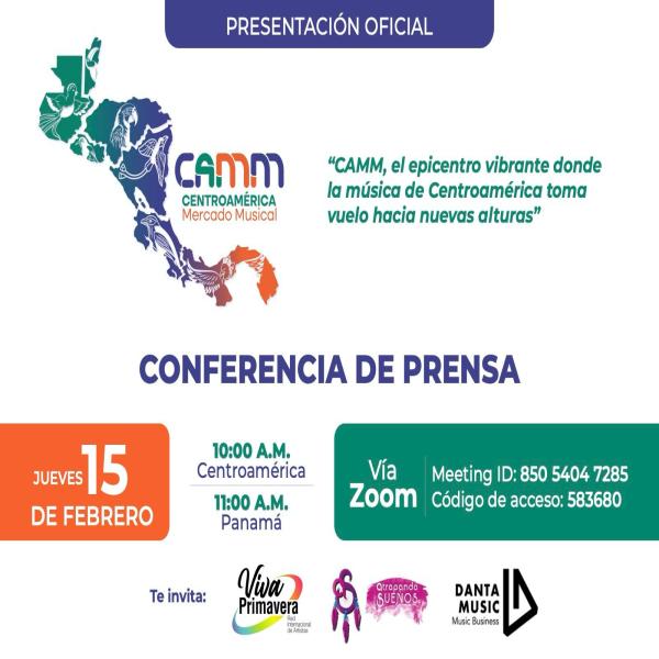 Conferencia de Prensa: CAMM Centroamérica Mercado Musical 