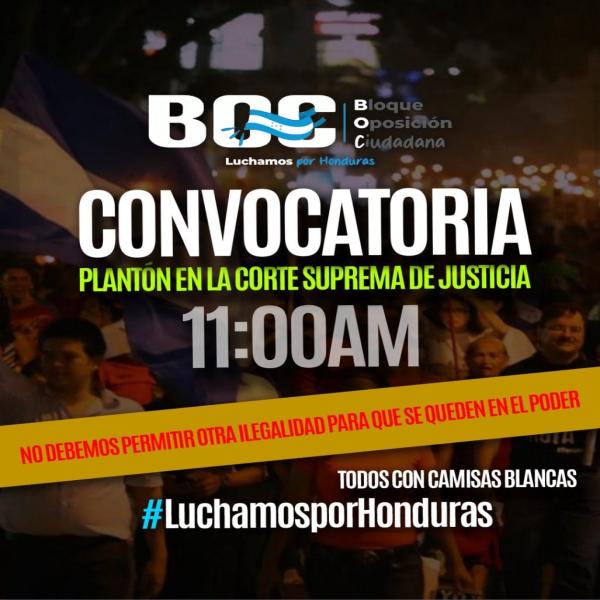 Invitación de Prensa: Plantón BOC 