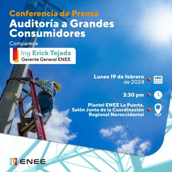 Conferencia de Prensa: Auditoria a grandes consumidores 