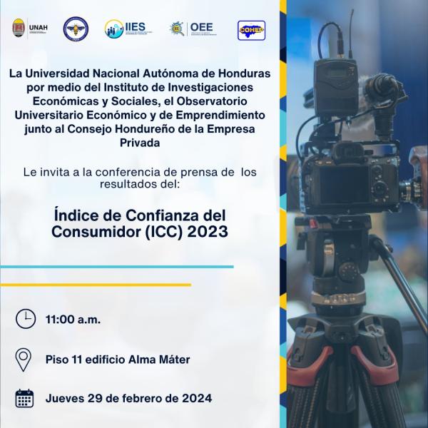 Conferencia de prensa sobre los resultados del Índice de Confianza del Consumidor (ICC) 2023