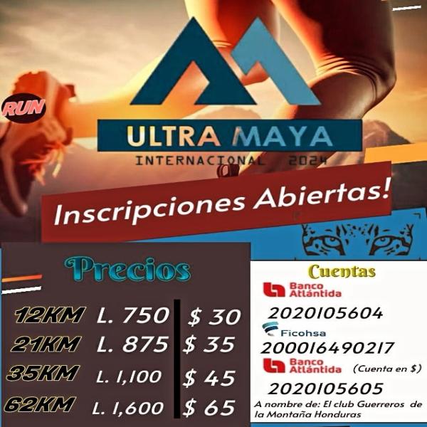 ¡Inscripciones Abiertas! Ultra Maya Internacional 2024 