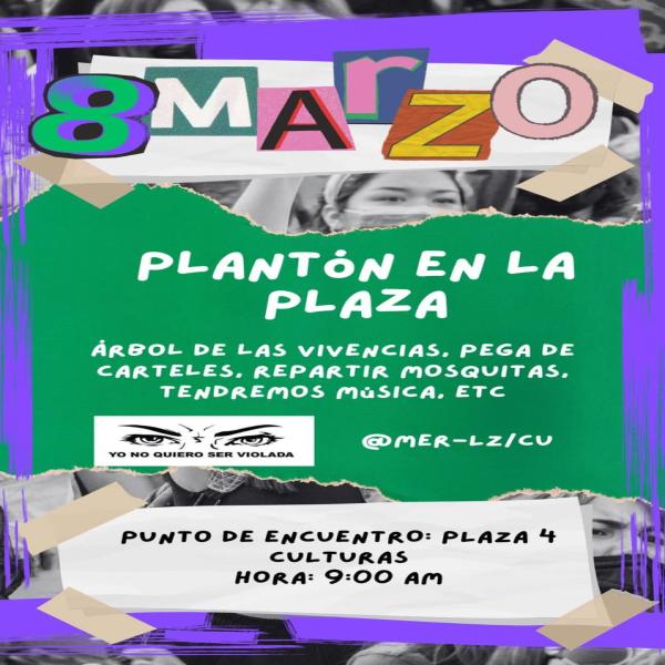 8M: Plantón en la Plaza 