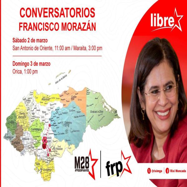 Conversatorio con la precandidata a la presidencia de la República, Rixi Moncada 
