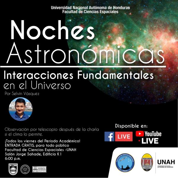 Noches Astronómicas: Interacciones Fundamentales en el universo 