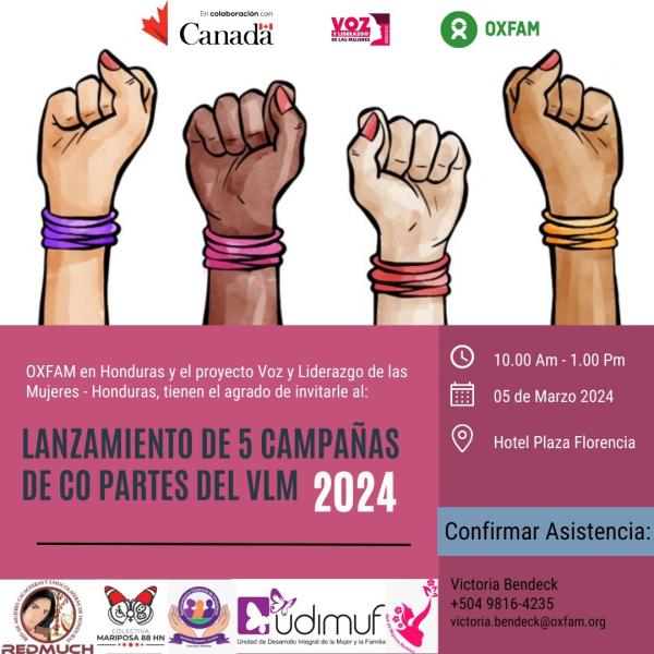 Convocatoria Medios: Lanzamiento de 5 campañas de comunicación lideradas por Organizaciones de Mujeres y Feministas