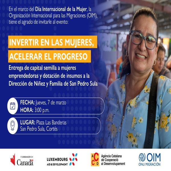 Convocatoria de Prensa: Invertir en las mujeres, acelerar el progreso 