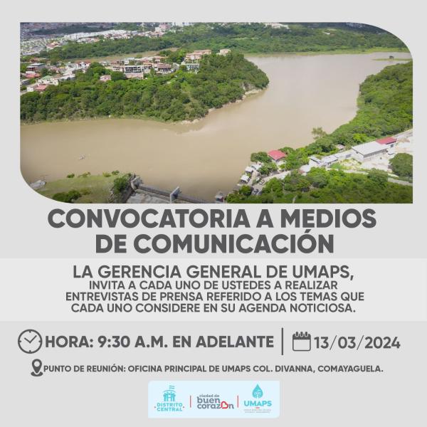 Conferencia de prensa: Gerencia General de UMAPS – temas varios 