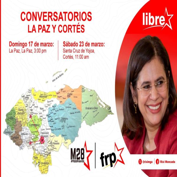 Conversatorio con Rixi Moncada La Paz y Cortés 