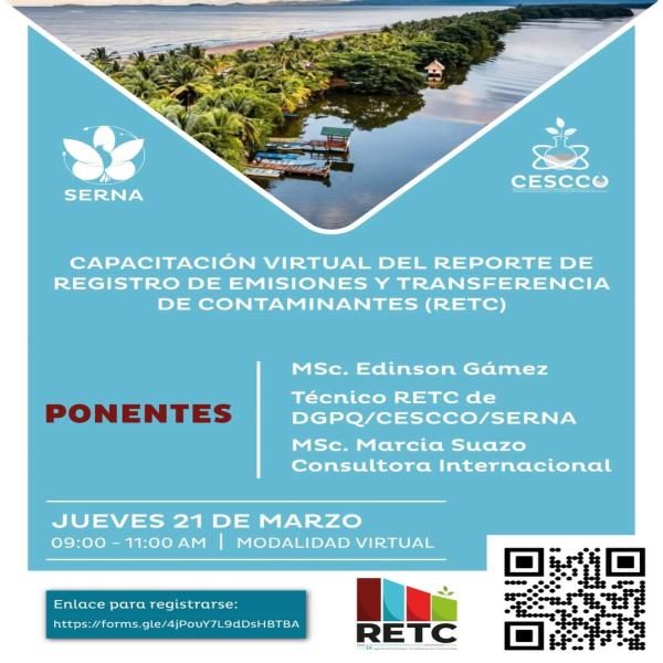 Capacitación virtual del Reporte de Registro de Emisiones y Transferencia de Contaminantes – RETC  