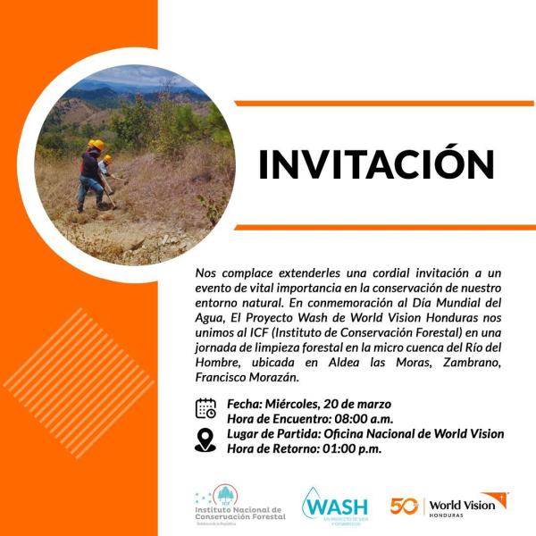 Gran jornada de limpieza forestal en el marco del Día Mundial del Agua